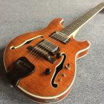 Custom F Hole Rosewood Fingerboard Electric Guitar in Kinds Color