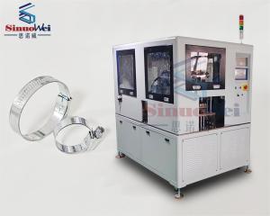 China 0.5Mpa British Type Hose Clamp Machine / Hose Clips / Worm Gear Automatic Assembly Machine factory