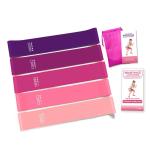 Body Exercise Fitness Rubber Bands Custom Printed Workout Elastic Resistance