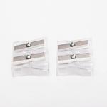 Transparent 14mm Uni Pencil Sharpener Double Holes