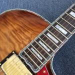 Hollow body L-5 jazz electric guitar,Full color strip edge,Burst color Quilte