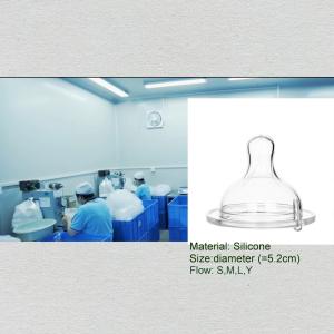 China Size S M L Baby Silicone Nipple With Custom Logo Individual Package factory