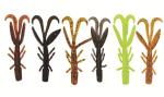 Crystal Soft Shrimp Worm Bait Fishing Lure 6 Colors 5.5CM 1.4g 10PCS/Bag