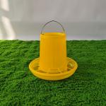 Yellow Round Plastic Poultry Ration Feeding Bucket 5 Gallon