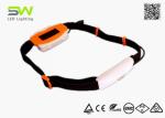 Wide Flood Beam Small 250 Lumens Trail Running Headlamp With Red Light Flashing