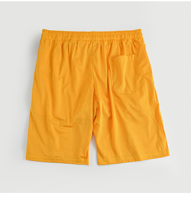 Men Cotton Shorts Custom Logo Casual Gym Sport Mesh Basketball Short
