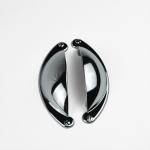 Antique Silver Zinc Alloy Shell Aluminium Furniture Handles 104mm For Cabinet