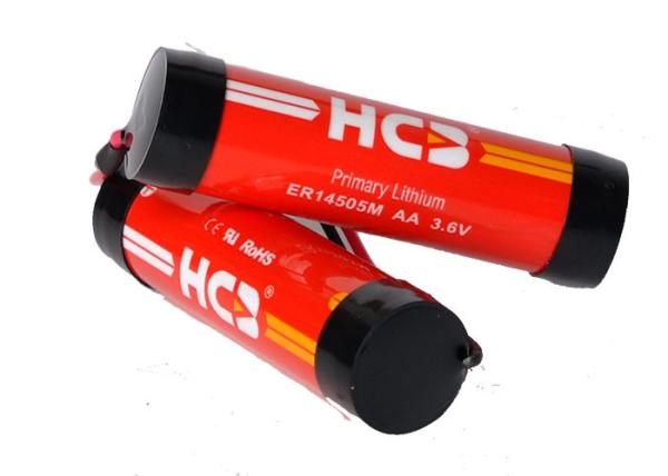 Spiral 2100mAh Li Socl2 Lithium Battery ER14505M Lithium Thionyl Chloride