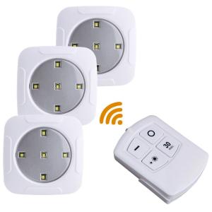 China Wireless LED Remote Control Light Set Battery Under Cabinet Night Light factory