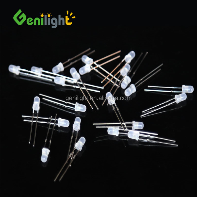 F3 Milk LEDs 3mm Ultra Bright Red Green Blue White Yellow LED -40-60 Tolerance