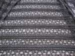 Eco-Friendly Stretch Lace Cotton Spandex Fabric , Beige Elastic Lace Trim CY