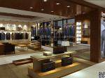 new style clothes display racks in shopping mall