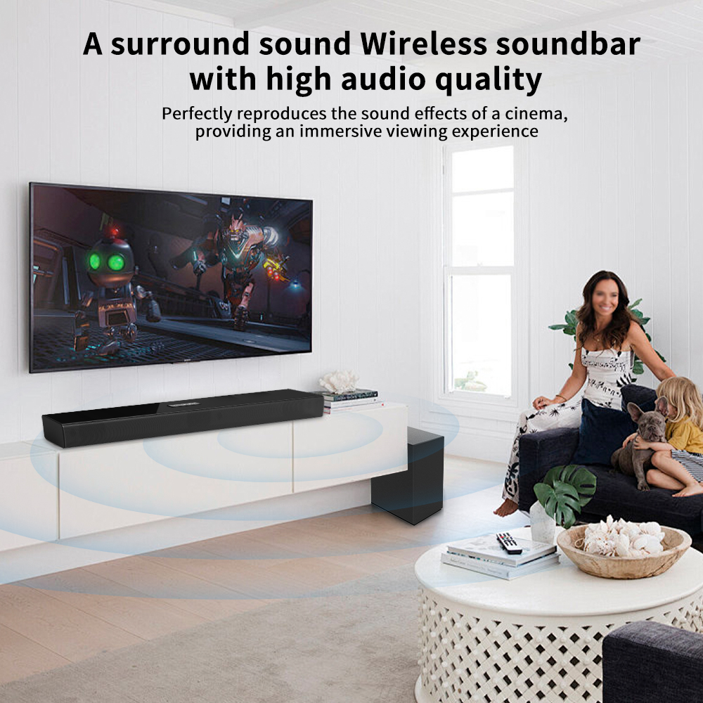 CM619 Multi Functional Wireless 3.1 Bt Speaker For Tv With Enhanced Audio Remote Control