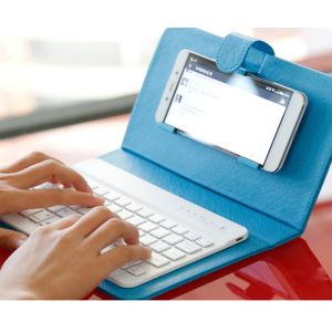 China High quality Wireless Bluetooth 3.0 With Keyboard Universal Phone Case For Apple Samsung Huawei factory