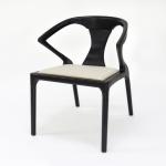 Restaurant Furniture Fabric Upholstered Wooden Dining Chair with Vintage Design
