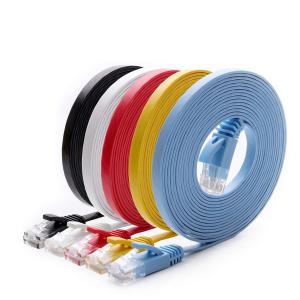 China Durable Slim Flat Cat6a Patch Corde High Speed Gigabit Practical factory