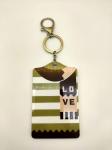 Twinkling Key Ring With Card Holder 5mm Thick Silkscreen Printed