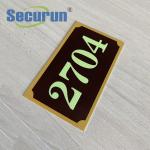 Acrylic Reflective House Numbers Signs Laser Engraved ODM
