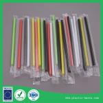 Diameter 6mm length 185mm Drinking straw for juice in colorful individual