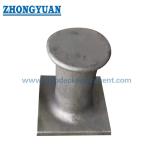 Casting Steel Single Bitt Bollard ASTM A27-70-36 Ship Mooring Equipment
