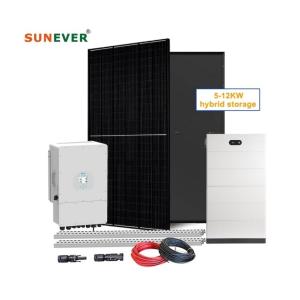 China Output Frequency 50hz 5kw 6kw 8kw 10kw Hybrid Solar System Kit for Solar Power Energy factory