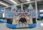 0.55mm Pvc Tarpaulin Kids Inflatable Castle Bounce House 5 X 5 X 3m For Water