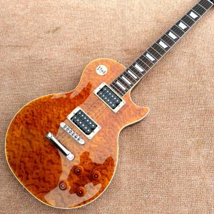 China New style high quality LP standard 1959 R9 electric guitar, Flame Maple Top Rosewood Fingerboard electric guitar factory
