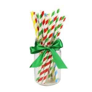 China 146mm Party Decoration Colorful Biodegradable Cocktail Straws factory