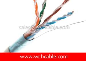 China UL Lan Cable Cat5e FTP Solid 24AWG 4Pairs OD6.1mm High Purity Copper Wire Conductors factory
