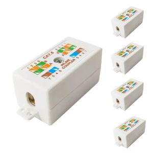 CAT6 CAT5E IDC 4 Pair/8 Way Junction Box 8P8C - Inline Cable Coupler - Terminal