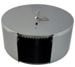 Silver 304 Stainless Steel Jumbo Toilet Roll Holder Wall Mounted Type For Public