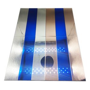 China Luxury  High-Gloss Light-ReflectiveMetal Mirror Mosaic Tiles - Mixed  Mosaics For Accent Walls, Home Decor & Commercial Spaces on sale