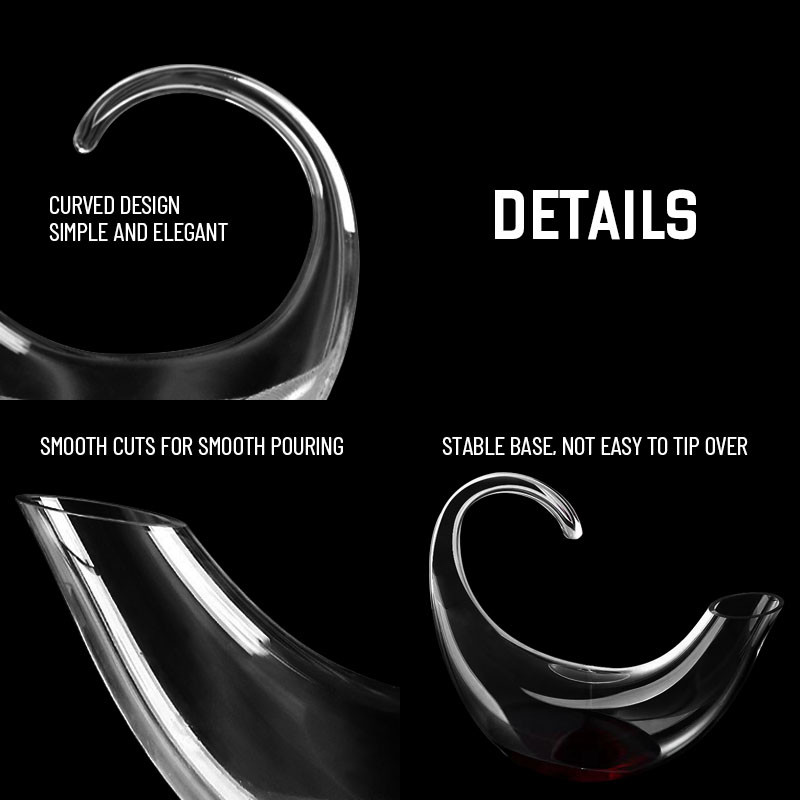 Wholesale Bulk Handcrafted Crystal Wine Decanter Aerator | 750mL Distributor-Ready Luxury Carafe