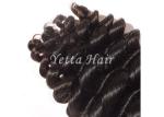 Soft And Silky 100 Peruvian Human Hair / Loose Wave Hair Bundles No Nits
