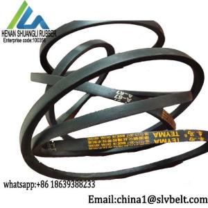 China Mechanical Transmission Classical Wrapped V-belt for general drive Wear Resistance Trapezoid Type A Length 92''-102'' factory