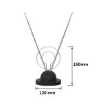 Indoor high gain hf/vhf/uhf TV Antenna multi-band 4k free digital telescopic