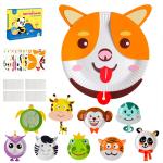 Toddlers 3D Animals Patterns Paper Plate Craft Kit Handmade Birthday Party