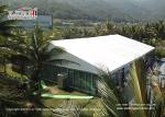 30m Width Glass Wall Outdoor Tents For Events / Exhibition 1000 People Capacity