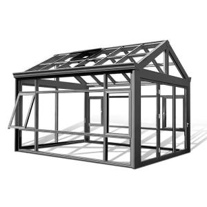 China Aluminum Transparent Glass Winter Garden with Double Tempered Double Glazed Low-E Glass factory