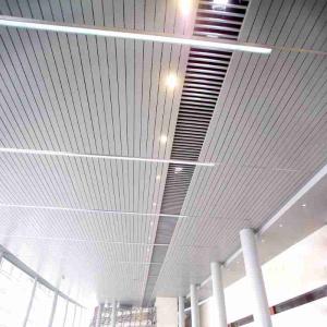China Powder Coating Suspended Aluminum Metal Ceiling Baffle U Shaped factory