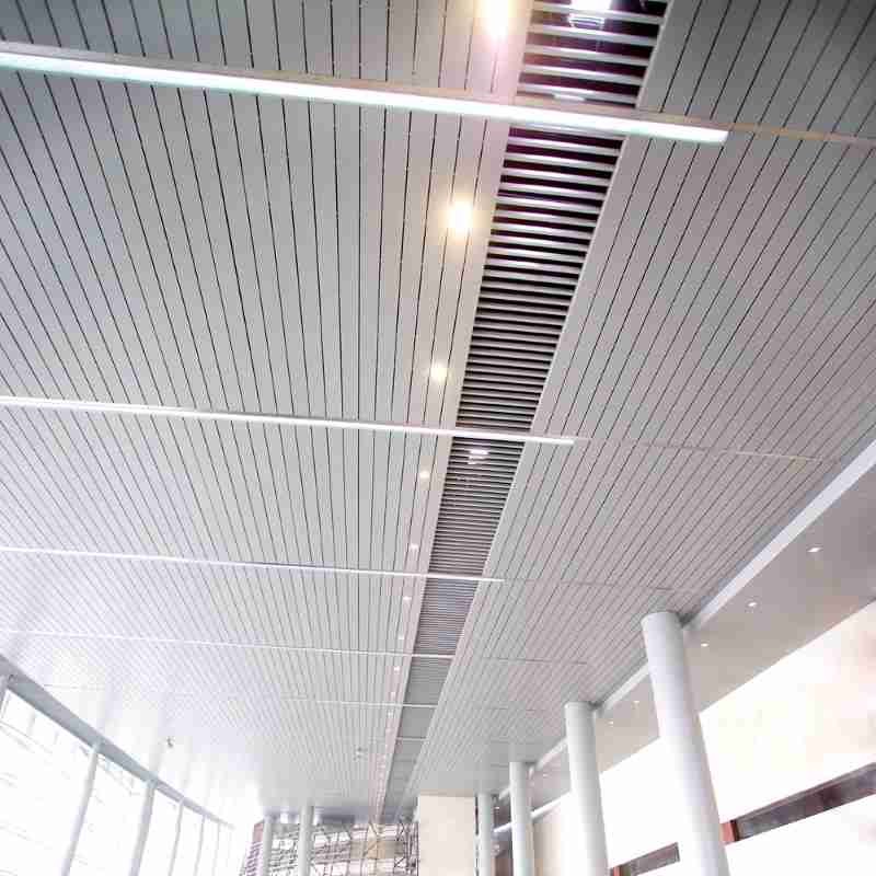 Powder Coating Suspended Aluminum Metal Ceiling Baffle U Shaped