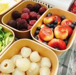 Eco Friendly Packaging Square Salad Bowls Paper Food Container With Lid
