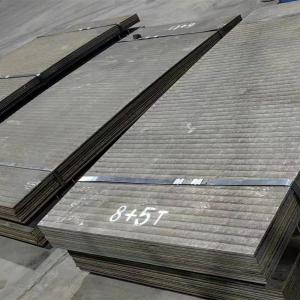 China 10+4 NM500 ASTM Hardfacing Wear Plate Composite Steel Plates Cladding Wear Plate Chrome Carbide Overlay factory