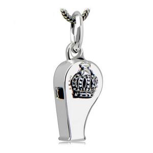 China Sterling Silver Pendant Necklace Whistle Charm with Wheat Chain for Women and Men(N029103W) factory