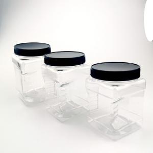 China Shatterproof Kitchen Countertop 500ml Plastic Food Jars factory