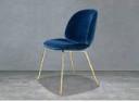 China Upholstered 84cm Tall Fabric Dining Room Chairs Contemporary factory