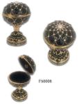 Easter Egg Gift Box Metal Easter Egg Gift Box Pewter Easter Egg Gift Box