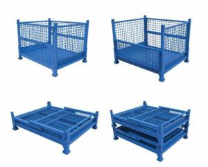 China Galvanized wire mesh container warehouse equipment cage metal storage factory