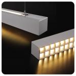 Indoor Lighting Lower UGR Suspended Pendant Lamp Linkable Led Batten Linear