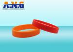 ISO14443A CMYK Printing silicone rfid bracelets For Membership Management